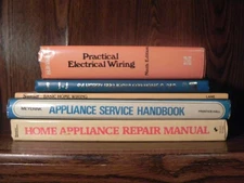 Wiring & Appliance Repair Vintage Books Lot of 5 - 1961-1987 - DIY Electronics
