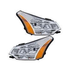 For Ford Focus 2008-2011 Headlights Pair Clearamber Lens Fo2503244 Fo2502244