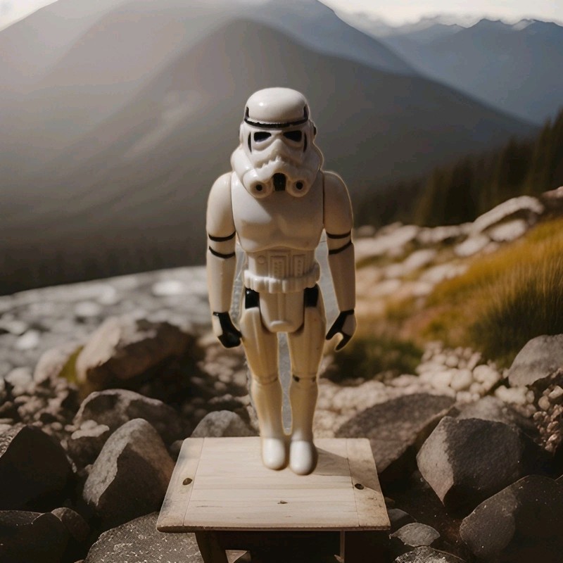 🔥Original Vintage Kenner 1977 Star Wars Stormtrooper Action Figure. no gun.