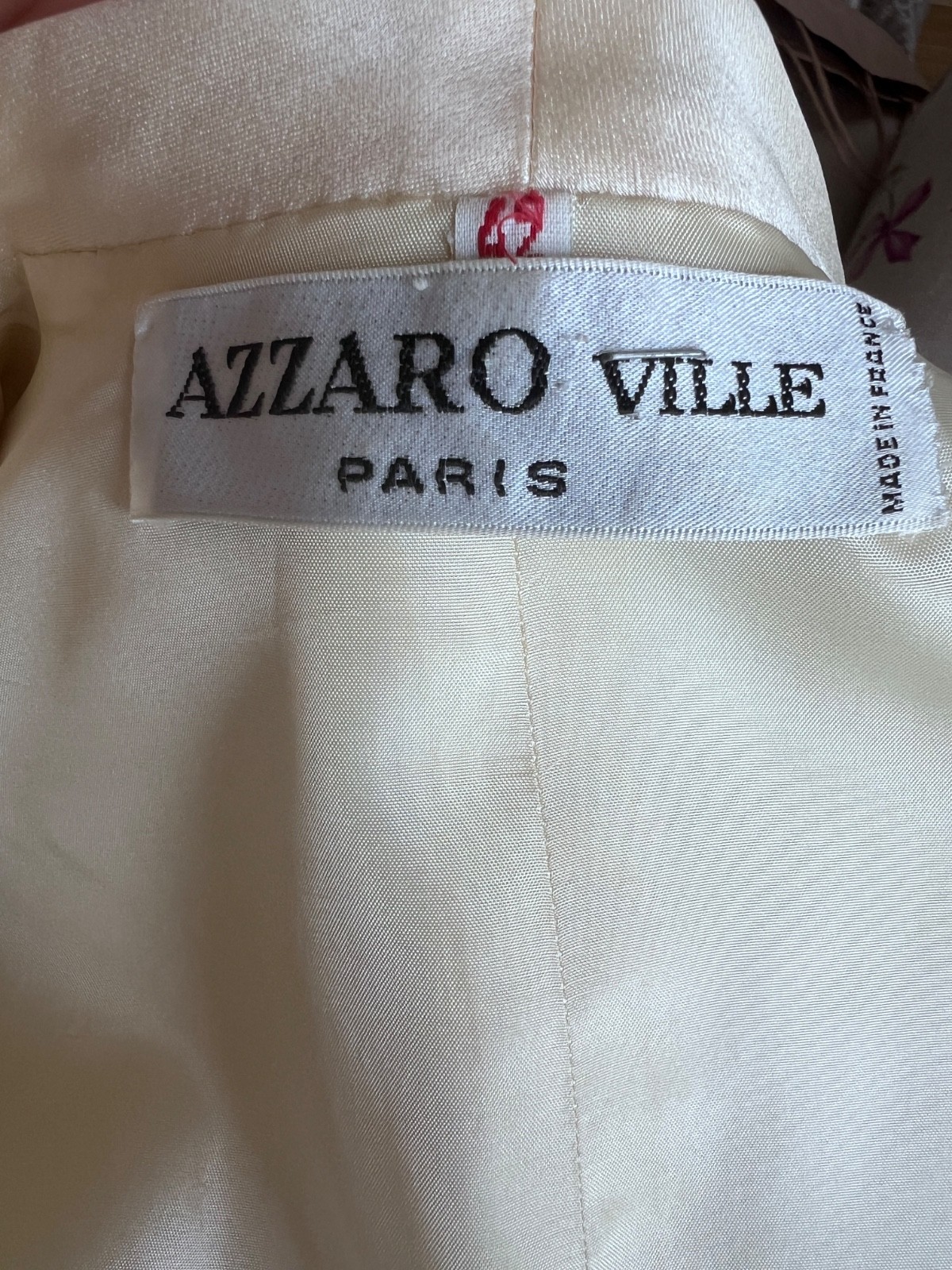 French Vintage Bridal Wedding Maxi Skirt Suit Azzaro Paris S/M 1970s 1930s image 5