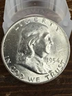 1954-P BU Franklin Half Dollar 90% Silver Philadelphia Frosty