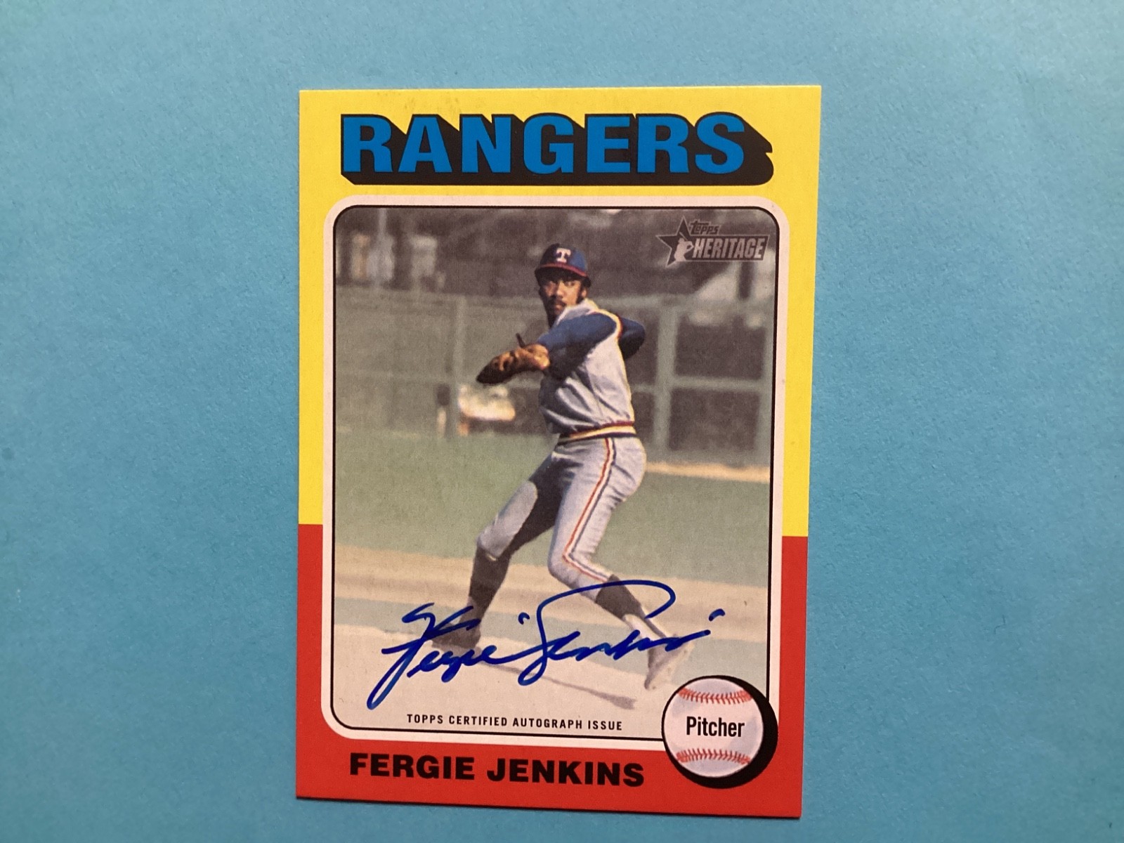 2024 Topps Heritage FERGIE JENKINS Real One Autograph