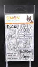 Simon Says Stamp BIRD-DAY TWEETINGS Set of 9 Clear Stamps #SSS102505 NEW