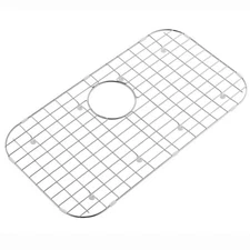 26.1 in. x 14.1 in. Rear Drain Kitchen Sink Bottom Grid with Supersoft Silico...