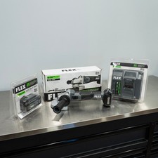 Flex 24v Cordless 5" Angle Grinder Kit | 5.0 Ah Battery & Rapid Charger