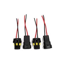 2Set 9005 9006 H10 Wire Connectors Female  Male Adapter Wiring Harness Sockets