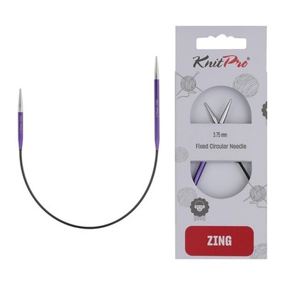 Zing, Stricknadeln, rund, feststehend, 25 cm x 3,75 mm