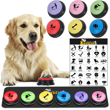6 Pcs Dog Talking Button Set - 30s Voice Record Buttons for Pet Communication