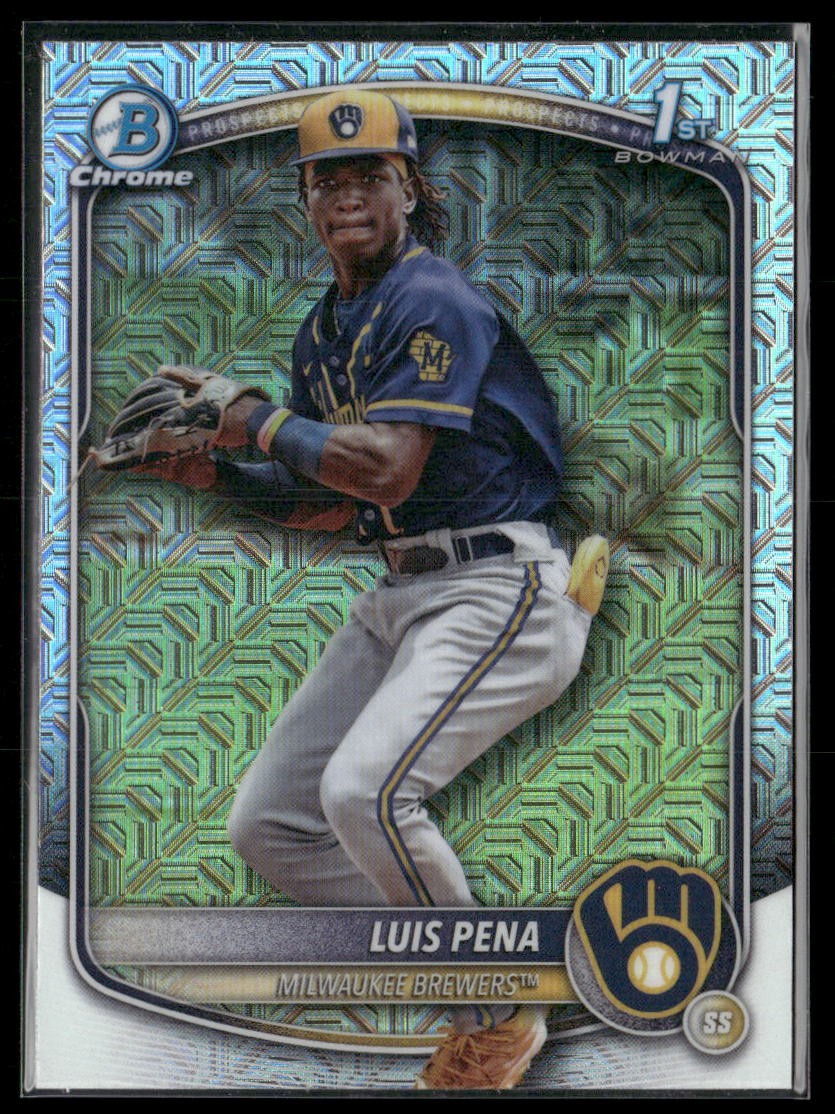 2025 Bowman #BCP-38 Luis Pena Chrome Prospects Mojo Refractor