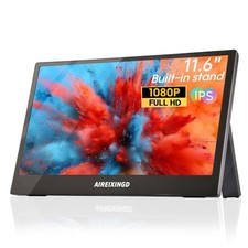 Portable Monitor 11.6" 1080P FHD IPS Display, 60Hz Ultra-Slim USB/Type-C/Mini...