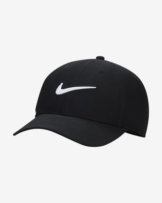 Nike Club Cap Structured Swoosh Golf Hat Midnight Black Size L/XL
