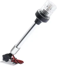 Geloo 12 Inch Marine Navigation 12 Inches Folding, Stainless Steel Base 