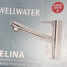 Wellwater Zelina Niederdruck Küchenarmatur schwenkbar mit Maschinenanschluss