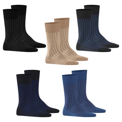 FALKE Herren Socken 2er Pack - Shadow, Strümpfe, Baumwolle, Logo, lang, einfa... - Bild 1 von 4