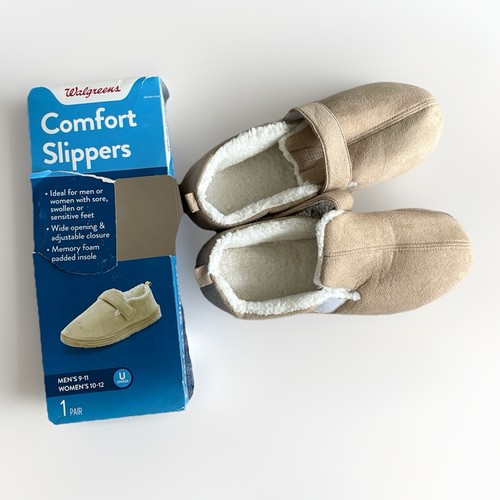 Herren Komfort Hausschuhe / Unisex, Memory Foam Damen 10 - 12 / Herren 9-11