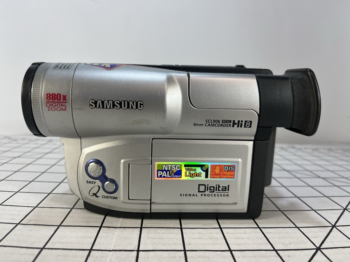 みみ❀　0628 SAMSUNG SCL-906 HI8 8mm VIDEO8 Camcorder Bundle - Tested Working