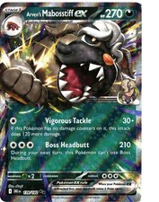 Destined Rivals Arven's Mabosstiff ex 139/182 Double Rare Pokemon NM/M