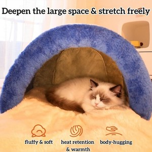 NEW cat bed for indoor cats milk jar shaped xl 20.9" x 18.9" x 13.8" polyester 