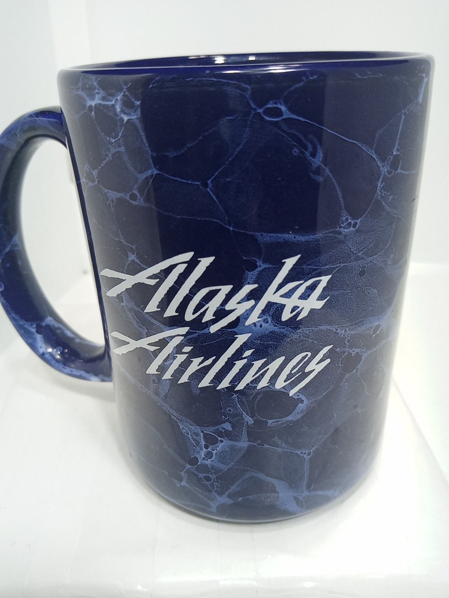 ALASKA AIRLINES MUG. ALASKA AIRLINES COFFEE MUG. AA ALASKA DECO MUG. B377