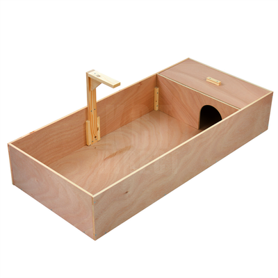 KCT LARGE WOODEN TORTOISE TABLE REPTILE VIVARIUM CAGE HIDE OPEN