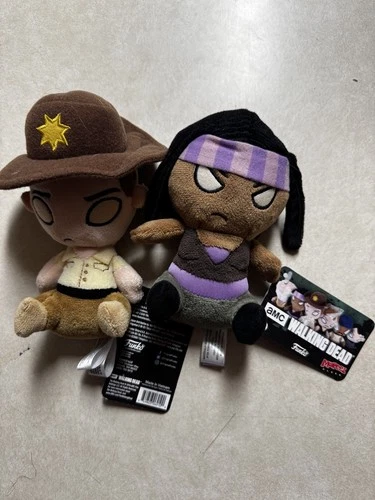 SHERIFF RICK and MICHON Funko Mopeez 4” Plush NWT The Walking Dead Funko Toys