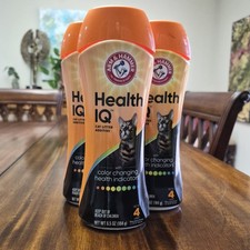 Arm  Hammer Health IQ Cat Litter Additive. Color Changing. 3-Pack, 6.5oz Each