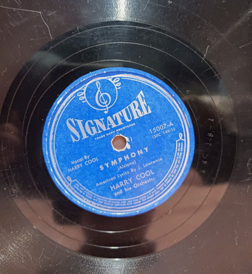 Harry Cool Symphony / My Guy's Come Back 1946 Signature 15007 10'' 78rpm