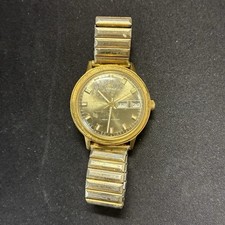 Timex Mens Vintage Automatic Day/Date Gold-To...