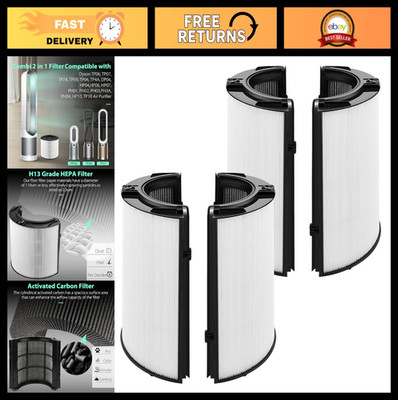 2-Pack HEPA & Carbon Replacement Filter for Dyson TP06 HP06 PH01 PH02 PH03 HP09