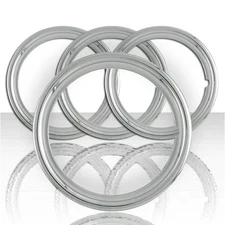 Set of Four 18" Chrome ABS 1 1/2' Deep Wheel Trim Rings - ARFH364