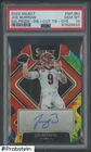 2022 Panini Select Tie-Dye Prizm Die-Cut Joe Burrow AUTO 5/25 PSA 10 GEM MINT