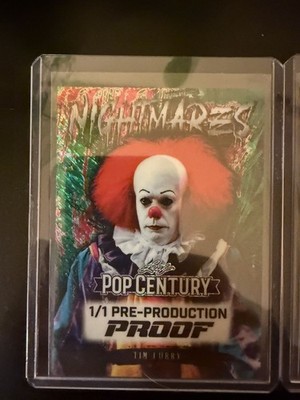 2026 Leaf Pop Century Tim Curry Pennywise IT Pre Production Proof 1/1