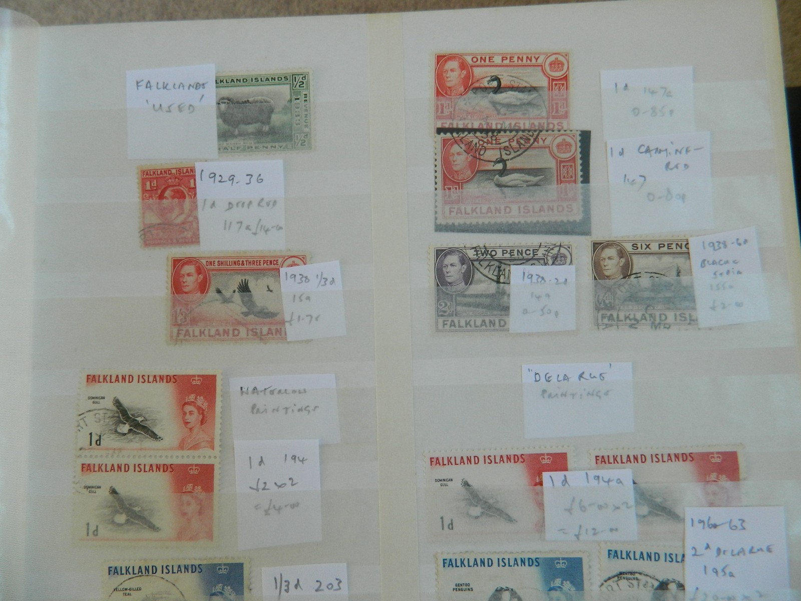 BR. COMMONWEALTH SOUTH ATLANTIC ISLANDS GEORGE V-QEII STAMPS COLLECTION