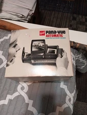 GAF Pana-Vue Automatic Lighted 2x2 Slide Viewer Vintage w/Power Cord & Box Works