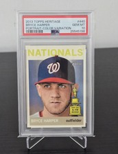 2013 Topps Heritage Bryce Harper Portrait-Color Variation PSA 10