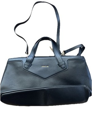 Cerutti 1881 Leather Shoulder Bag / Crossbody Bag Black / Navy Brand New