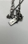 Artisan 925 Sterling & Vermeil Textured Modernist Teardrop Pendant Necklace 7.1g — photo 3