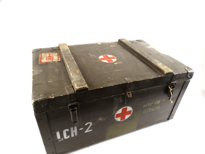 Czech Army Wood Medical Box w/Red Cross | eBay