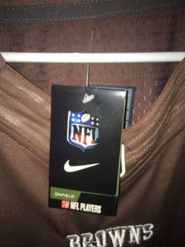NWT* Mens Nike Sz 52 JOHNNY MANZIEL Browns NFL Football Jersey ~ STITCHED - Picture 12 of 12