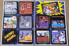 Sega Sony Mickey Mania Video Game Vintage Sticker Sheet Stickers Only A