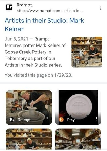 *Studio Pottery* Cookie Jar & Utensil Crock Set by Mark Kelner, Tobermory, CAN - Picture 13 of 15