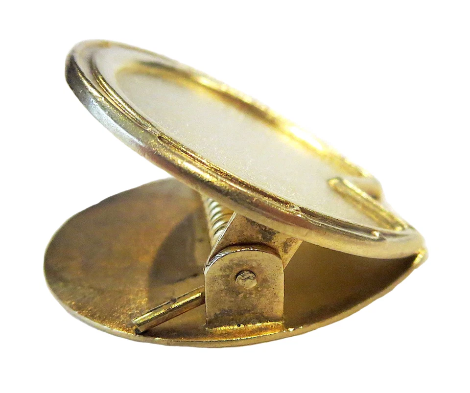 HERRADURA ESTERLINA DORADA CLIP DE PAPEL Springload DE COLECCIÓN Foto 4 de 4