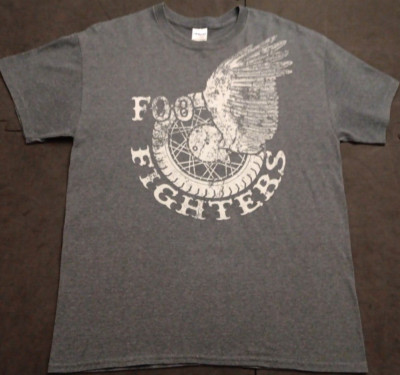 2010 Unisex Lg Foo Fighters Winged Wheel Graphic Band Collector T Shirt