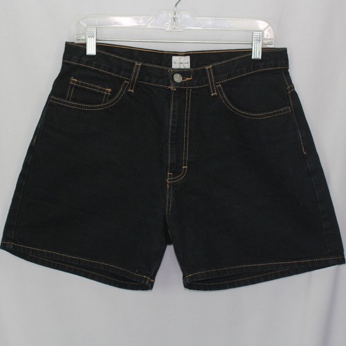Pantalones cortos de mezclilla negros Calvin Klein para mujer talla 12 Low Rider - Imagen 2 de 9