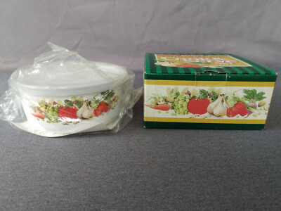 Vintage Riviera #5298 Porcelain Enamel On Steel Cook and Serve - 4 Piece Set  