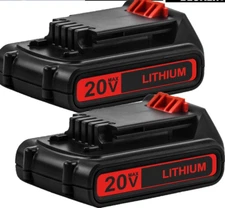 2Pack Replacement For Black Decker 20v 3.0Ah Lithium ion Battery LBXR2520 LBXR20