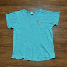 Vtg Walt Disney World 20 Magical Years Mickey Mouse 3 Button Shirt L/XL Tee USA