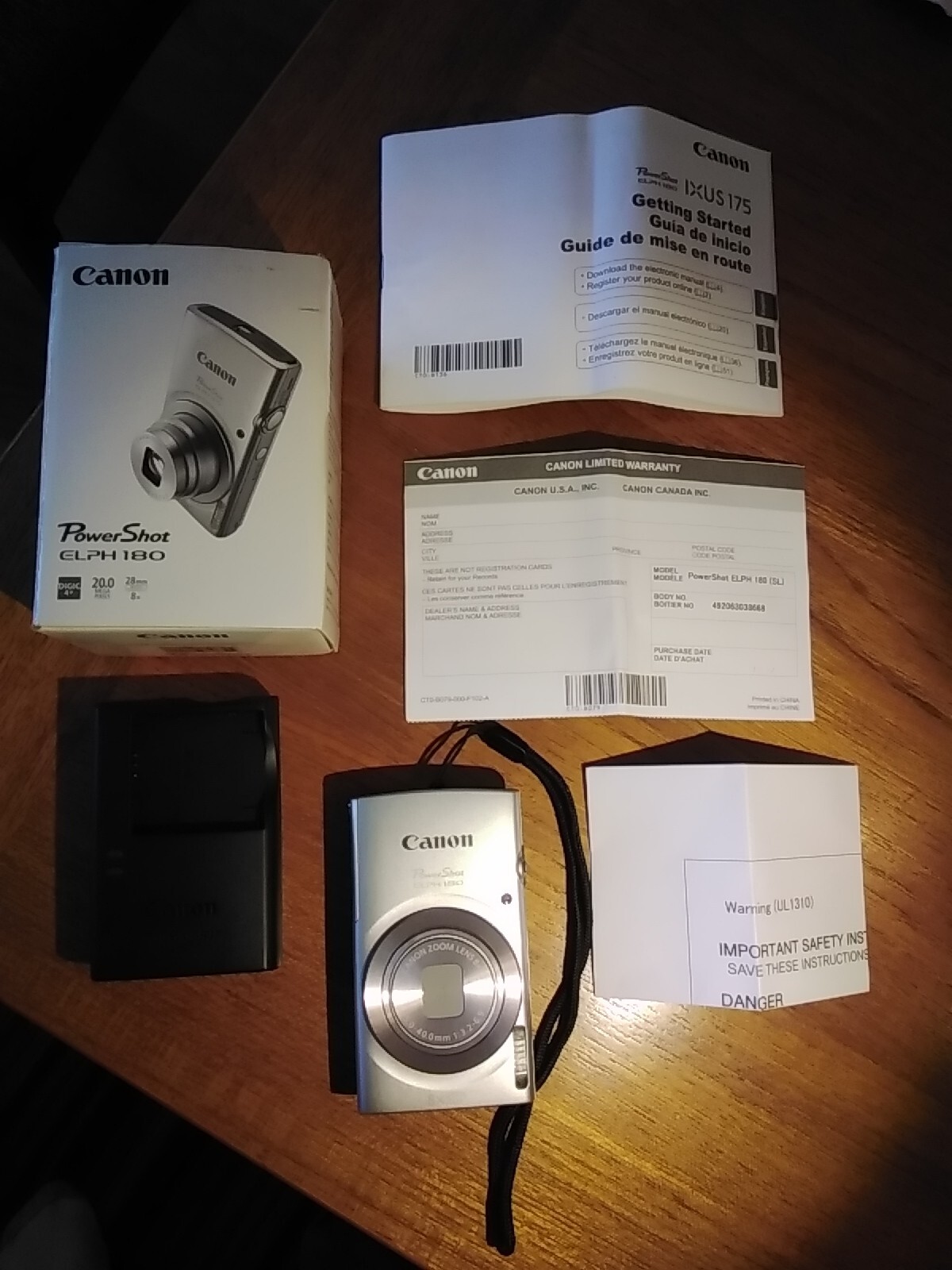 Canon PowerShot ELPH 180 20 Megapixel Digital Camera Silver eBay