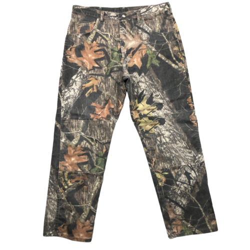 Wrangler Mossy Oak Breakup Camo Jeans Mens 38x32 Hunting Double Knee Work  Pants | eBay