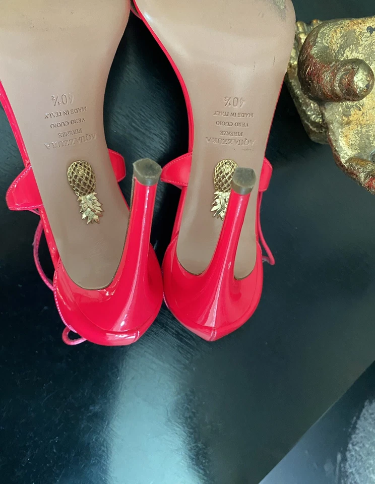 Неоновые розовые сандалии aquazzura 40,5 - Изображение 2 из 4